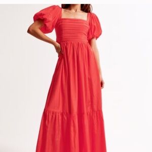 Women's The A&F Emerson Drama Bow-Back Maxi Dress